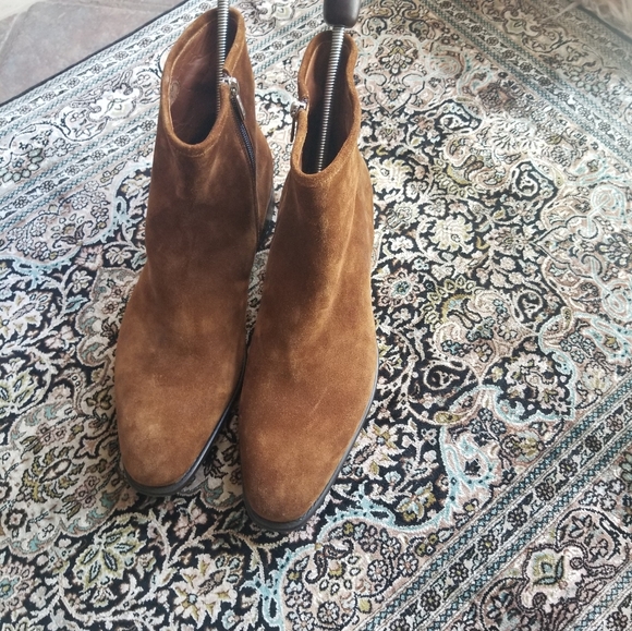 Santoni suede zipper boots - Picture 2 of 6